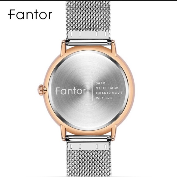 Designer - Fantor 10021 Mesh Chain Men’s Watch, Water Resistant - Picture 4 of 12